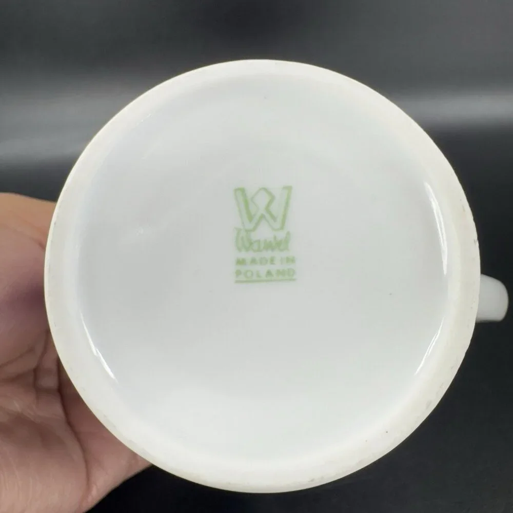 Wawel China Fine Porcelain Coffee Mug Cup Set 2 Mugs Cups Made in Poland Vintage - Picture 6 of 12